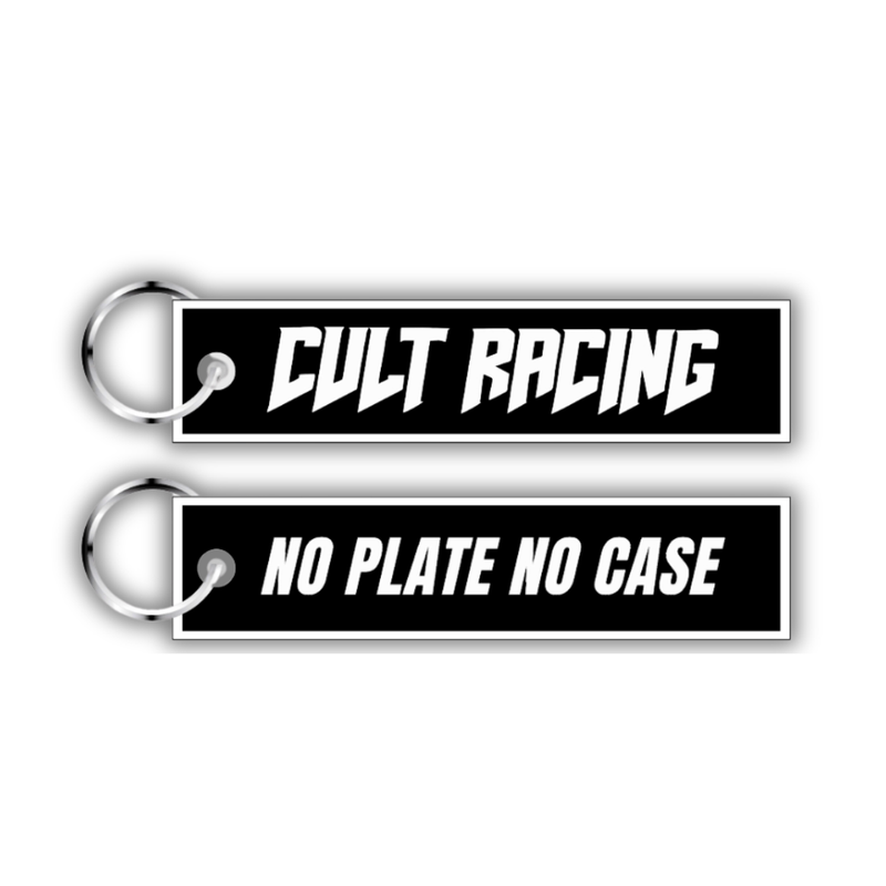 No Plate No Case - Key Chain front