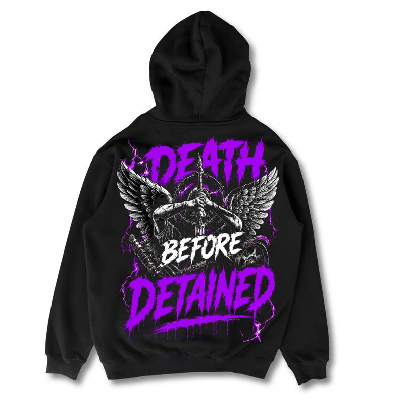 Death Before Detained - Hoodie back