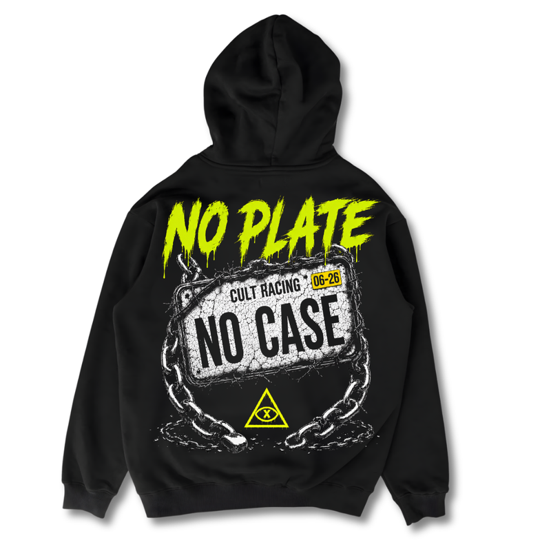 No Plate No Case - Hoodie back