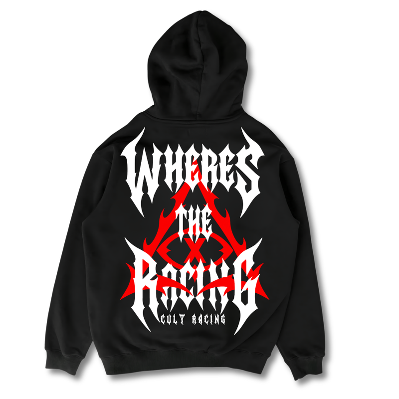 Wheres The Racing Red - Hoodie back