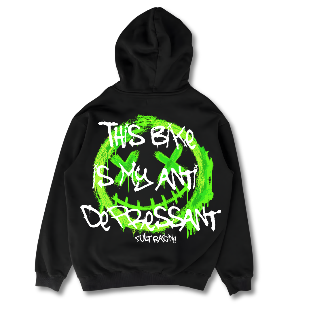Anti Depressant Bike Green - Hoodie