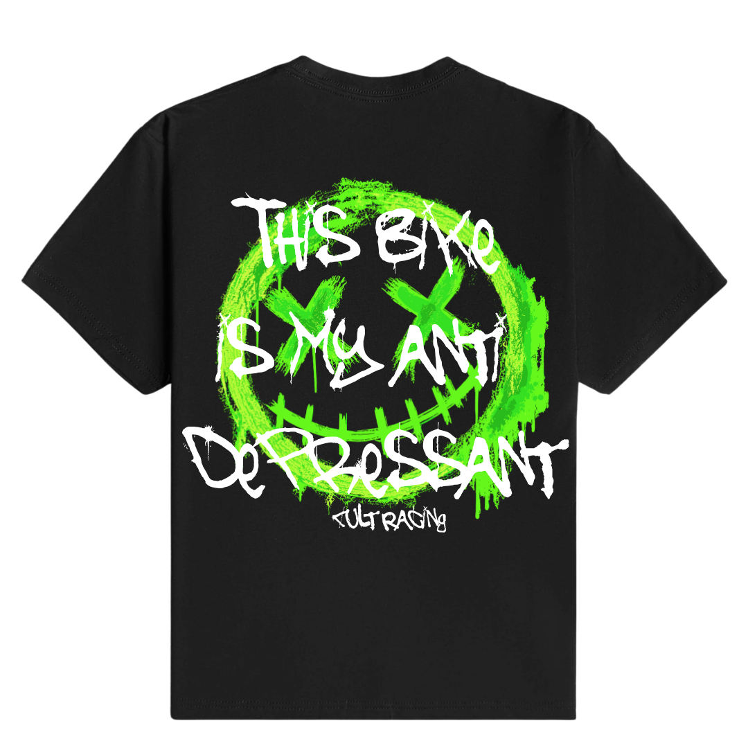 Anti Depressant Bike Green - T-Shirt