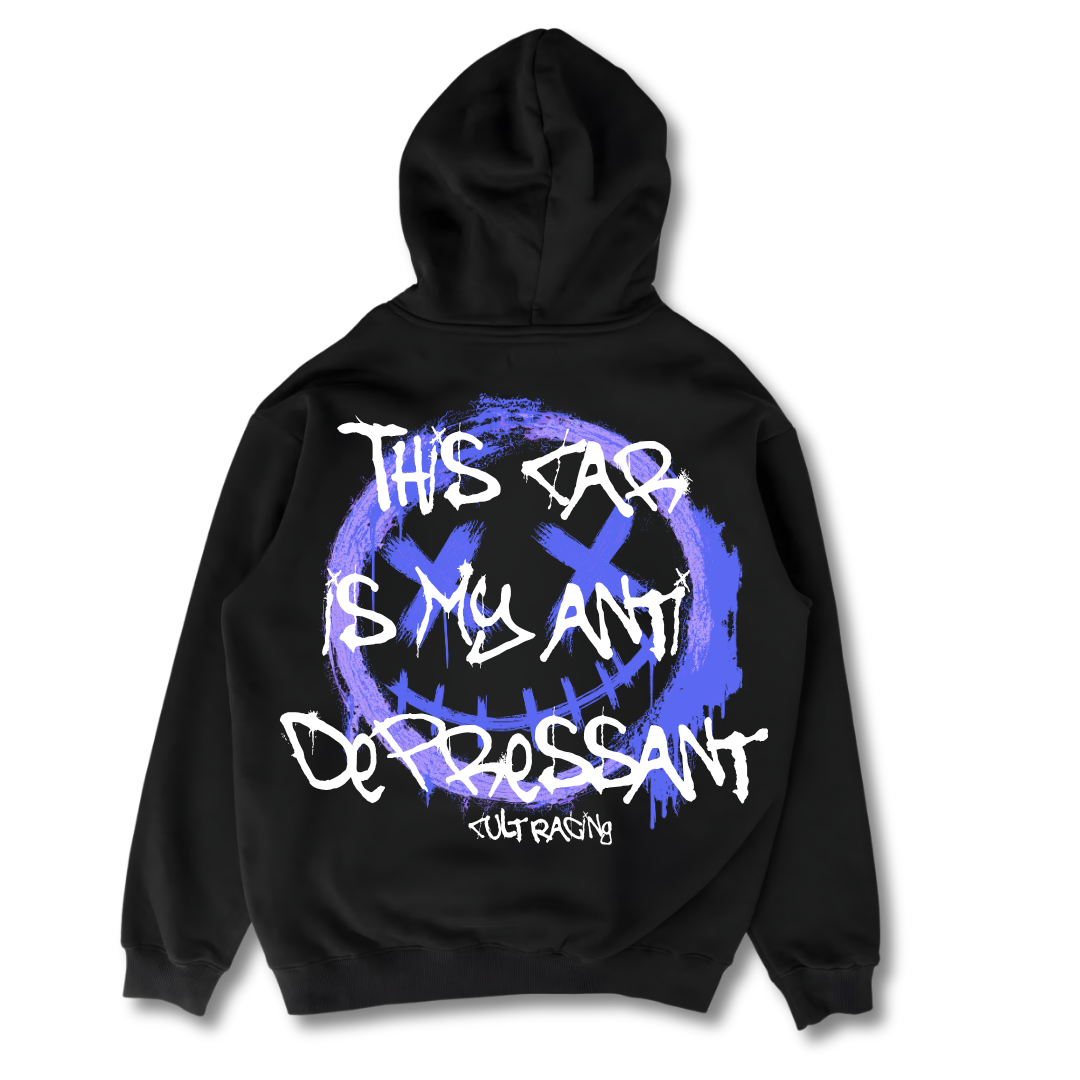 Anti Depressant Car Purple - Hoodie