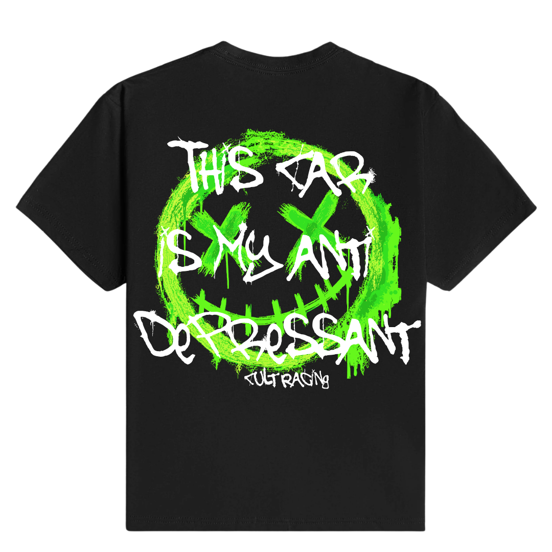 Anti Depressant Car Green - T-Shirt