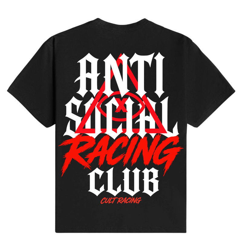 Antisocial Red - T-Shirt back