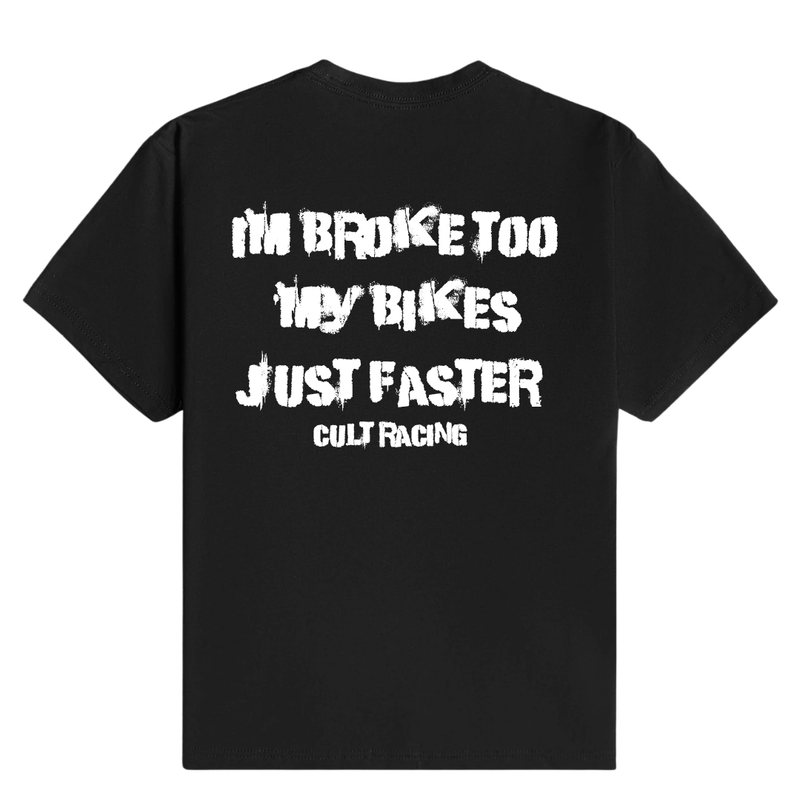 Broke Too Bikes - T-Shirt back
