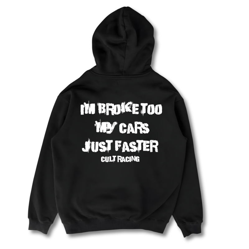 Broke Too Cars - Hoodie back