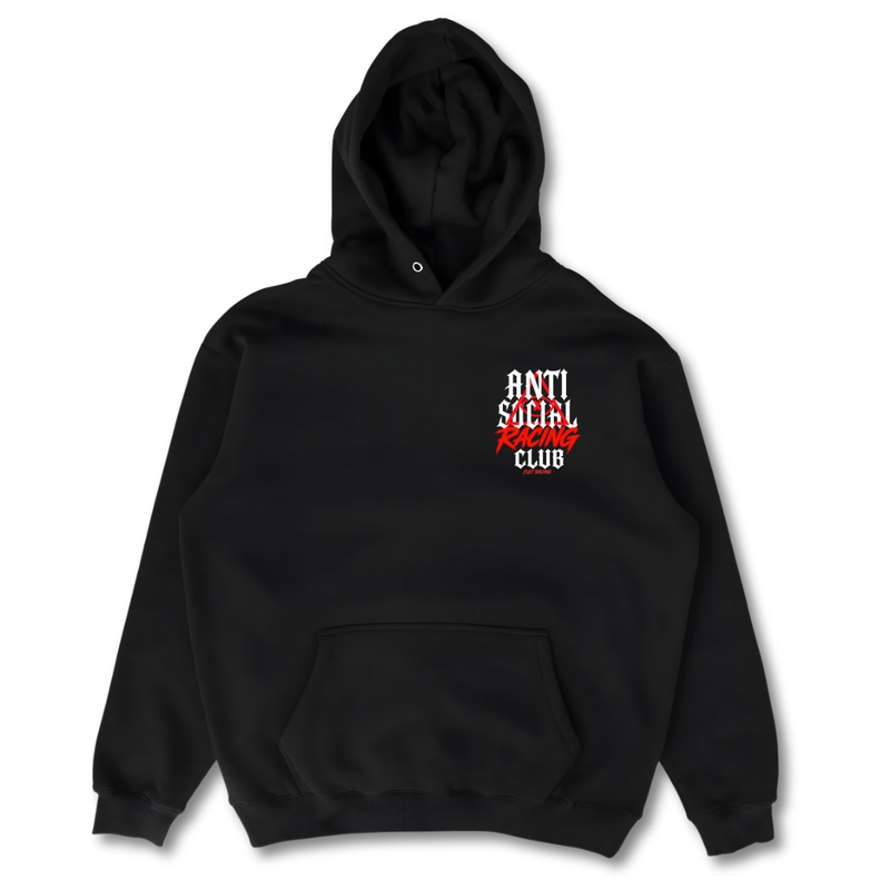 Antisocial Red - Hoodie front