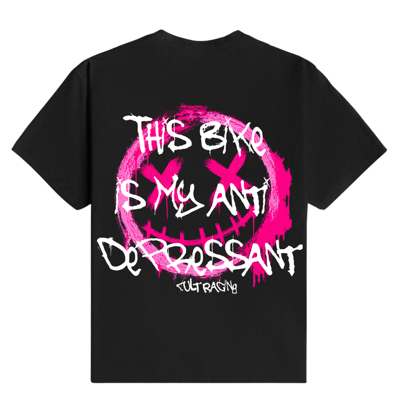 Anti Depressant Bike Pink - T-Shirt back