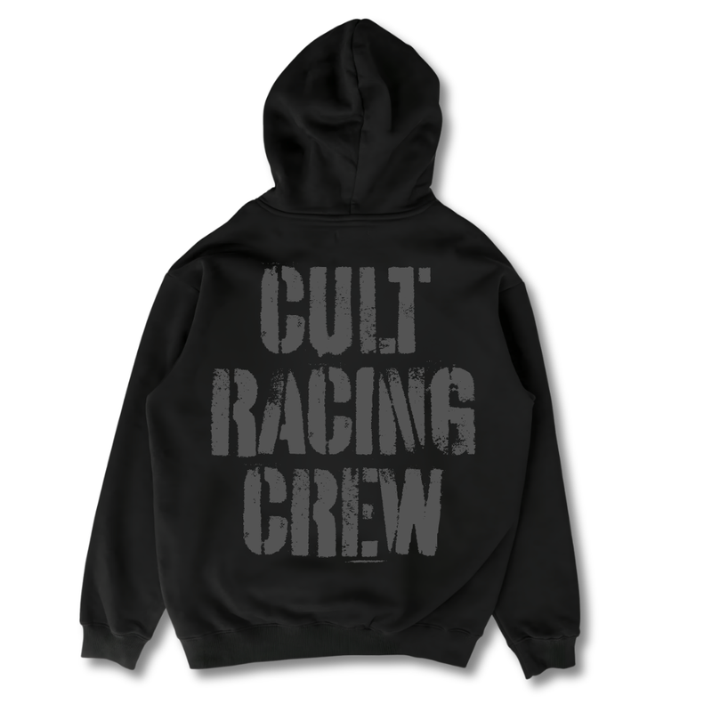 Cult Racing Crew Black - Hoodie back