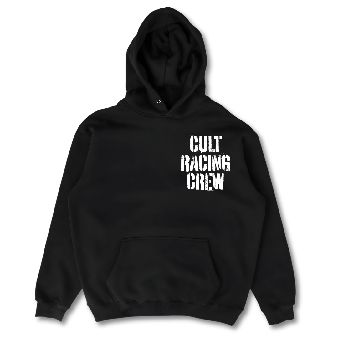 Cult Racing Crew White - Hoodie