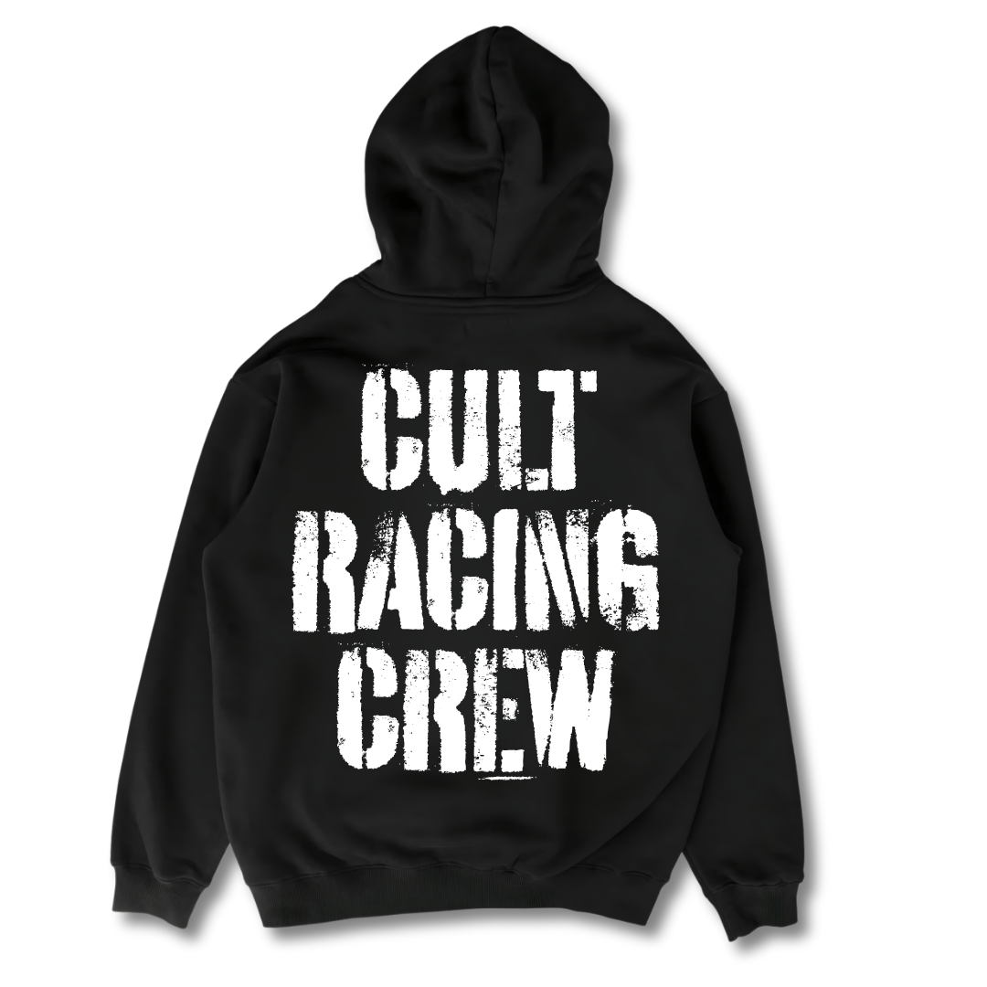 Cult Racing Crew White - Hoodie