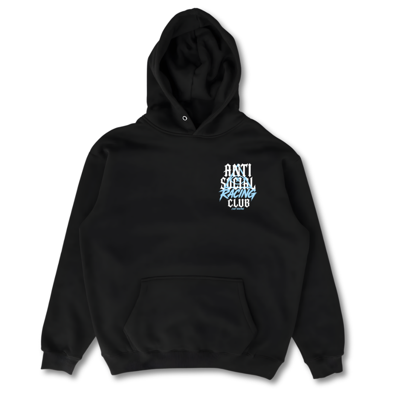 Antisocial Blue - Hoodie front