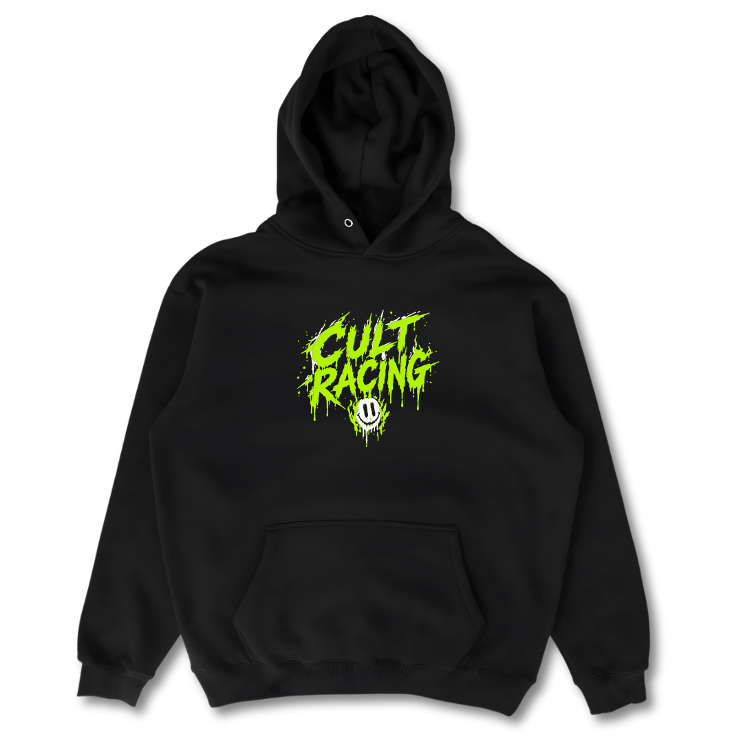 Green Melting Smiley - Hoodie