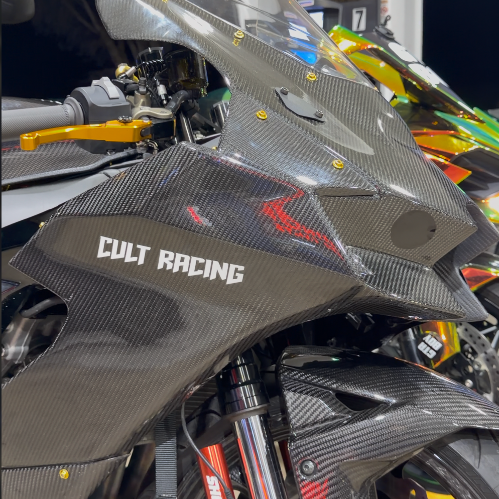 Cult Racing Sticker - 7x1 inch