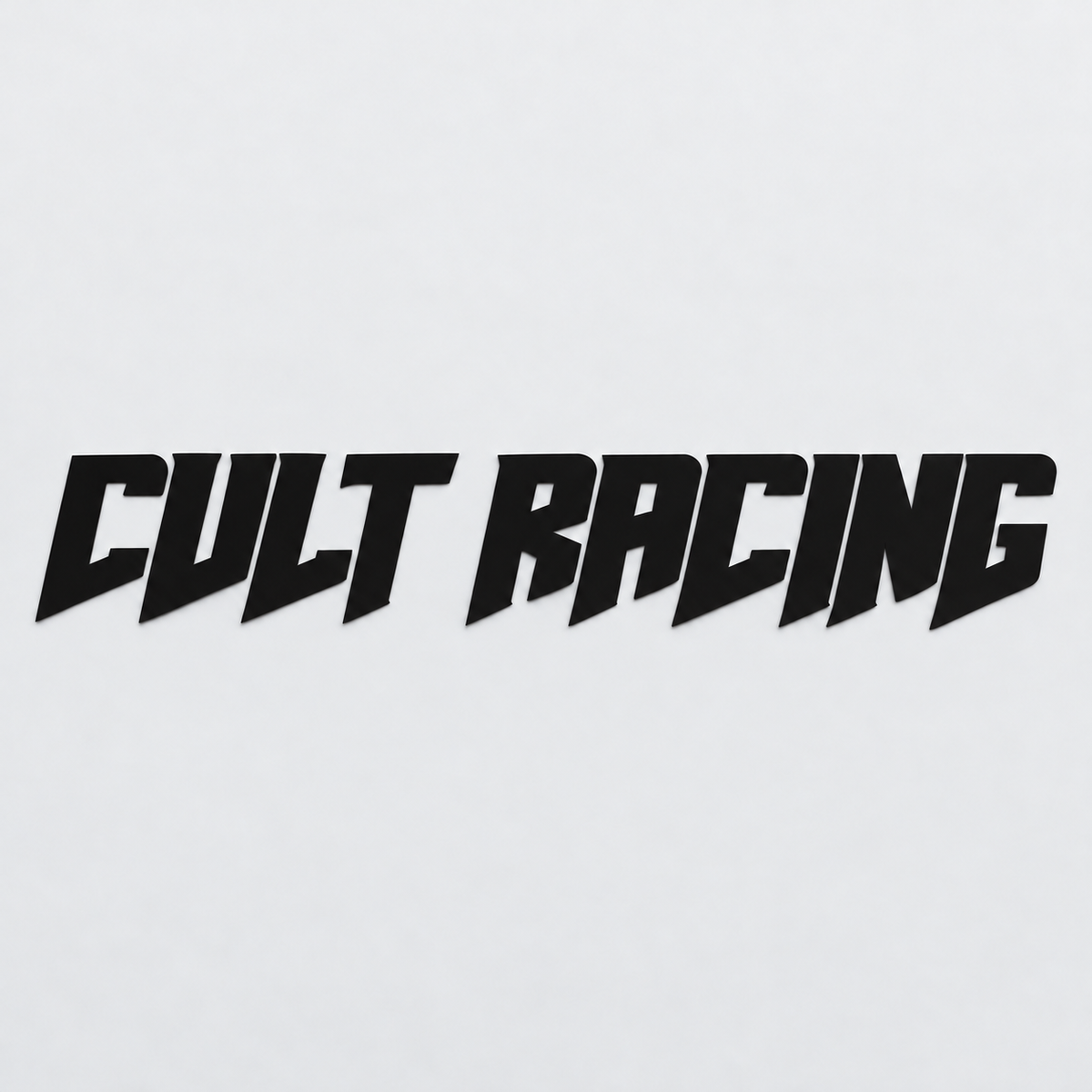 Matte Black Cult Racing sticker
