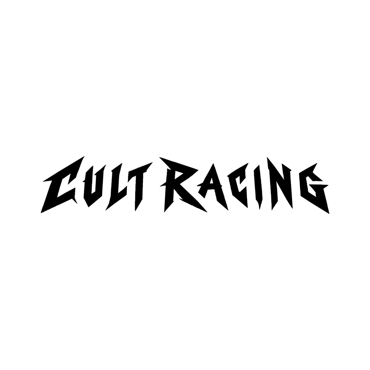 Cult Racing Metal Decal - 10x2 inch