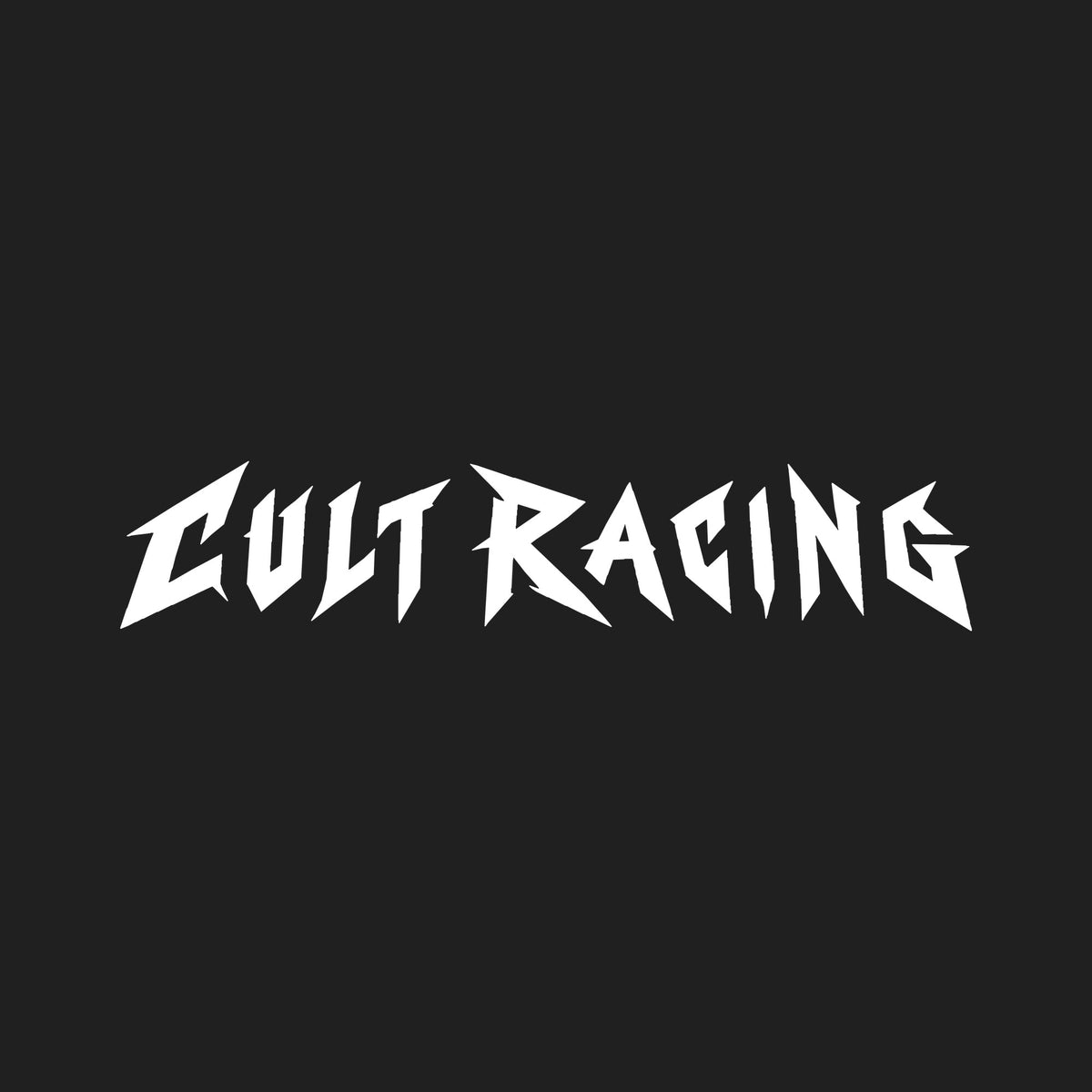 Cult Racing Metal Decal - 10x2 inch