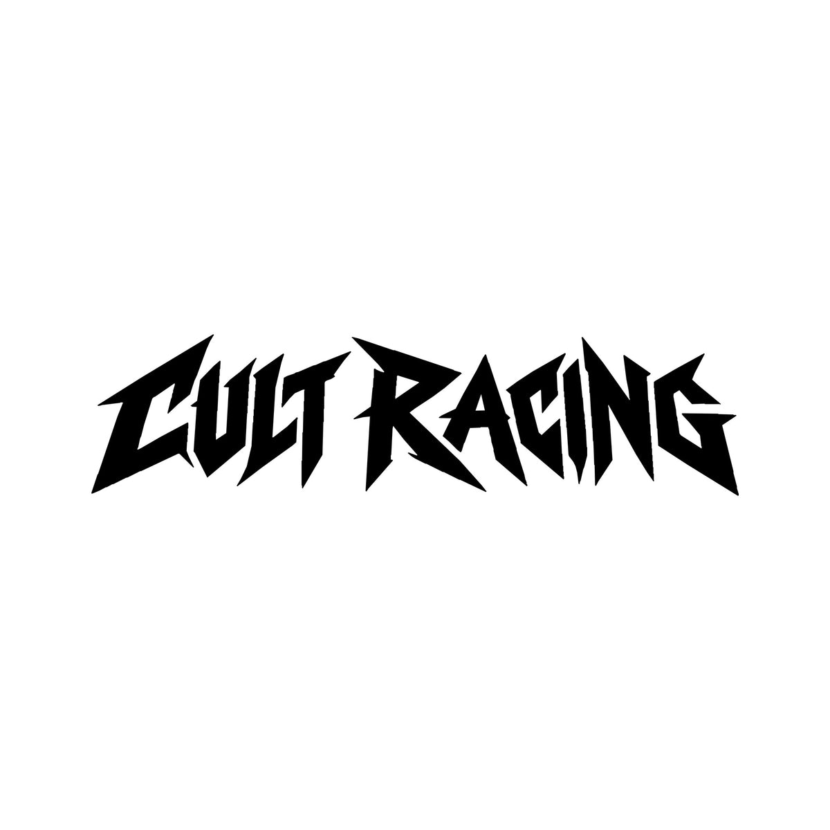 Cult Racing Metal Decal - 10x2.5 inch