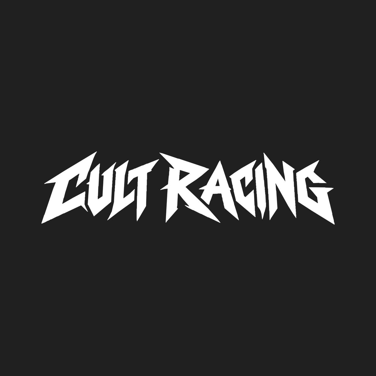 Cult Racing Metal Decal - 10x2.5 inch